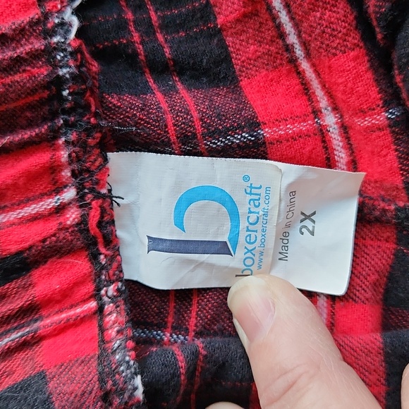 Plaid flannel corvette pj pants 2x - Picture 3 of 4